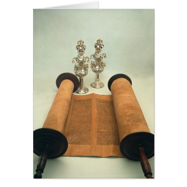Torah Scroll mit Silver Crown Finalspiel (Vorne)