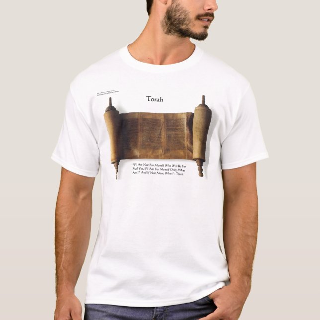 Torah "Wenn nicht für mich" Weisheitszitat Geschen T-Shirt (Vorderseite)