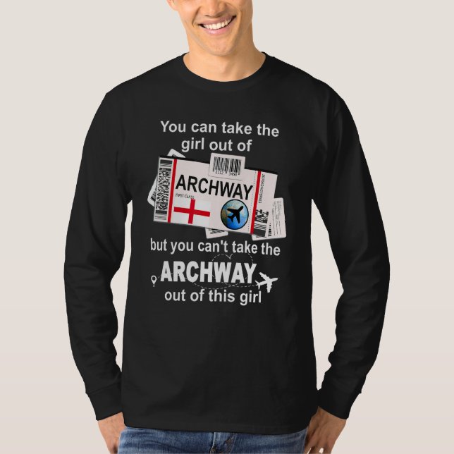 Torbogen Boarding Pass Torbogen Mädchen Torbogen T-Shirt (Vorderseite)