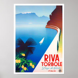 Torbole Garda Lake Italien Vintage Reise Poster