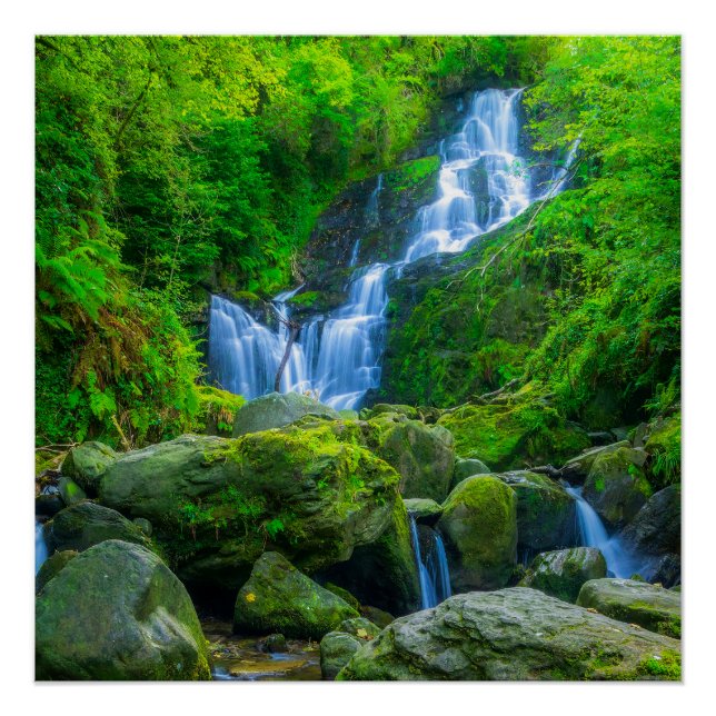 Torc Wasserfall Poster | Killarney Park Irland (Vorderseite)