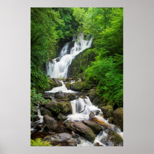 Torc-Wasserfall Szene, Irland Poster