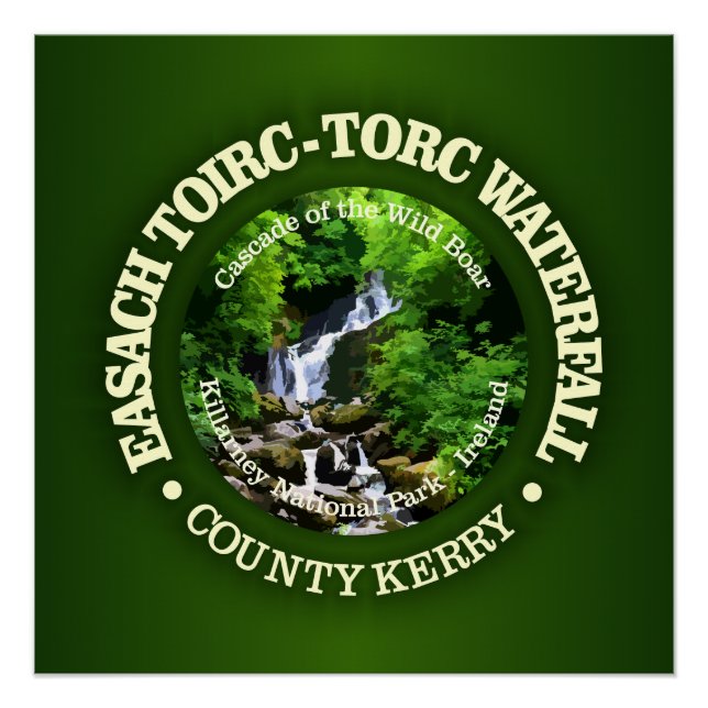 Torc Waterfall (rd) Poster (Vorderseite)