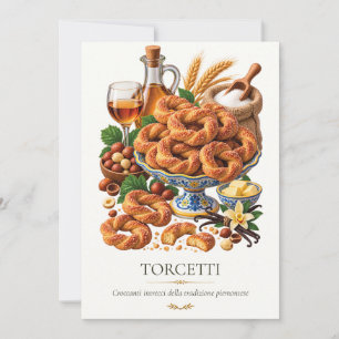 Torcetti – Vintage italienisches Dessert Einladung