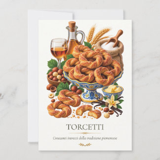 Torcetti – Vintage italienisches Dessert Einladung
