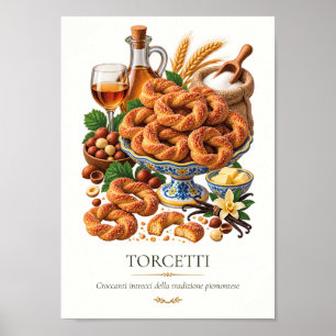 Torcetti – Vintage italienisches Dessert Poster