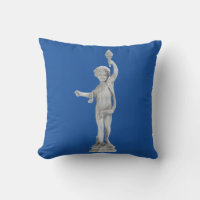 Torch-Bearing Garden Angel Kissen
