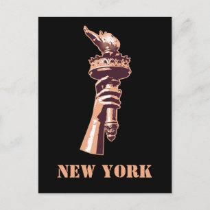 Torch der Freiheit, New York Postkarte