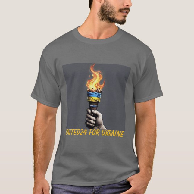 Torch der Ukraine 24 Resilienz-T - Shirt (Vorderseite)