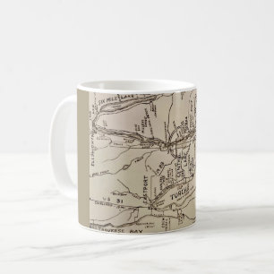 Torch Lake Michigan Vintage Karte Kaffeetasse