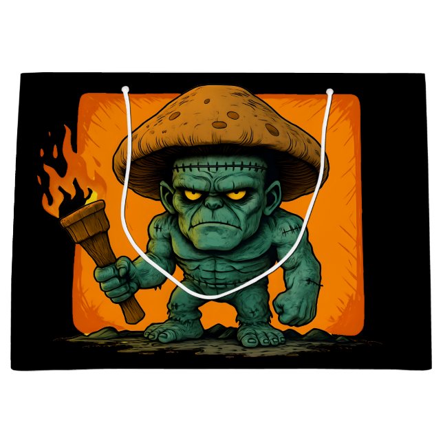 Torch & Temper – Mushroom Beast Design Große Geschenktüte (Vorderseite)