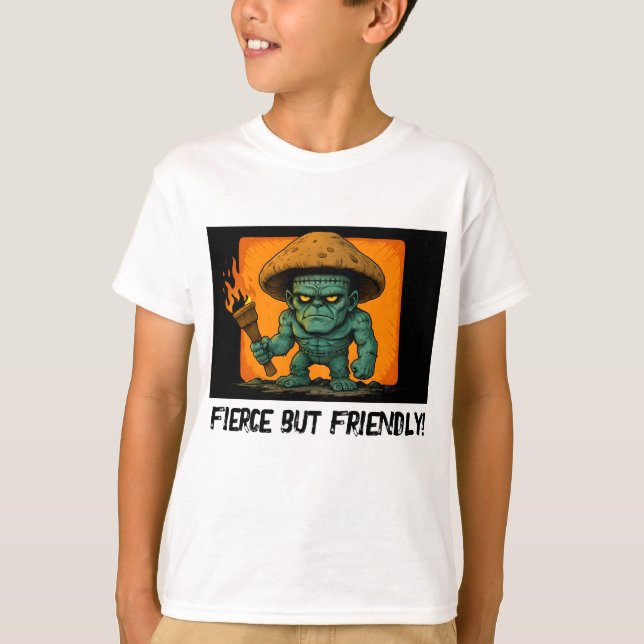 Torch & Temper – Pilz-Biest-Design T-Shirt (Vorderseite)