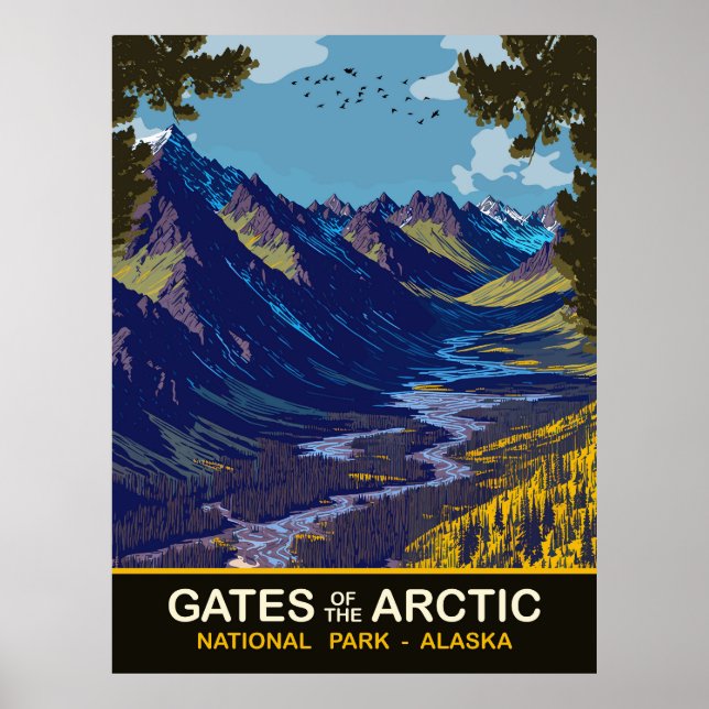 Tore der Arktis, Alaska, Reisen Poster (Vorne)