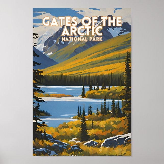 Tore des Arktischen Nationalparks Alaska Poster (Vorne)