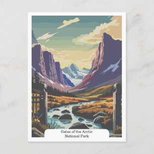 Tore des Arktischen Nationalparks, Alaska USA Postkarte