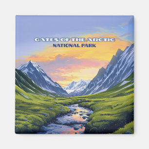 Tore des Arktischen Nationalparks Alaska Vintag Magnet