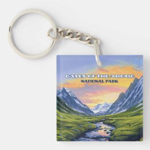 Tore des Arktischen Nationalparks Alaska Vintag Schlüsselanhänger