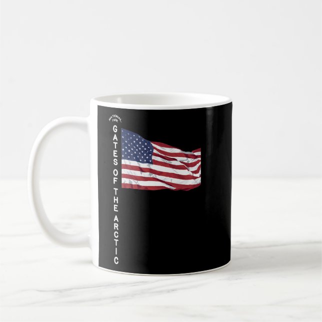 Tore des Arktischen Nationalparks Bäche Berge Kaffeetasse (Links)