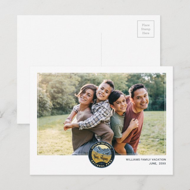 Tore des Arktischen Nationalparks Postkarte (Vorne/Hinten)