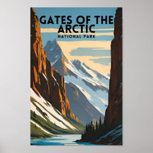 Tore des Arktischen Nationalparks Vintag Poster