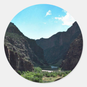 Tore des Nationaldenkmals Lodore Dinosaur Runder Aufkleber