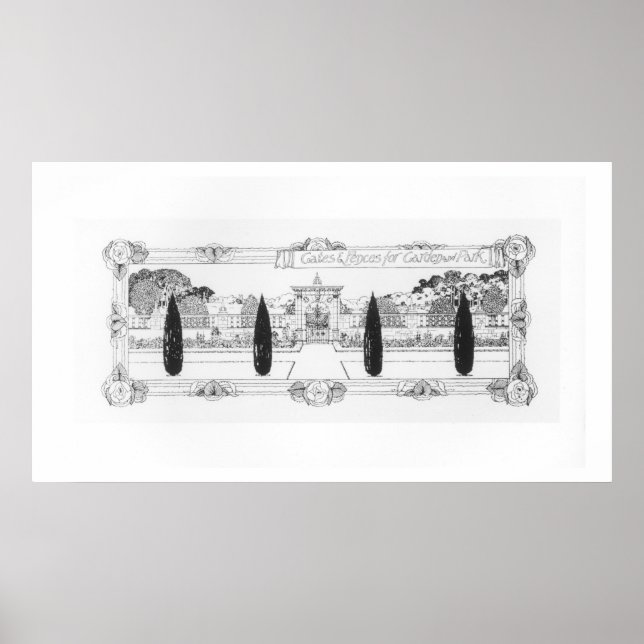 Tore und Zäune für Garten und Park, von "The Ar Poster (Vorne)
