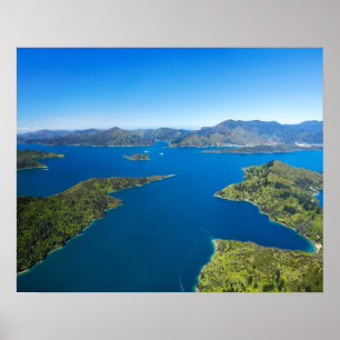 Torea Bay, Queen Charlotte Sound, Marlborough Poster