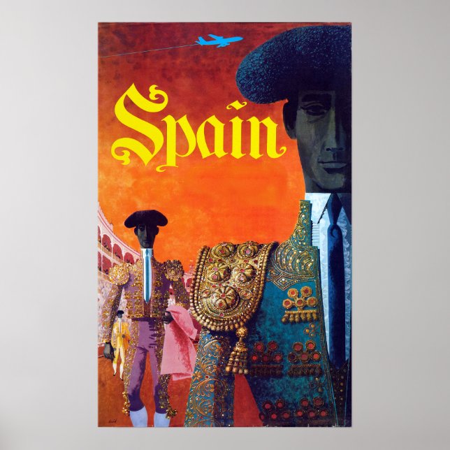 Torero-Bullfighter Vintag Spanien Poster (Vorne)