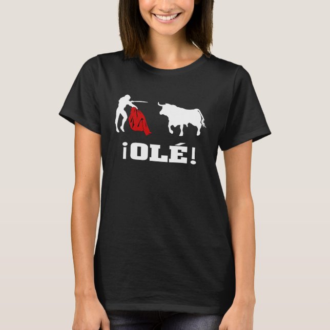 Torero Toro Bull Run T-Shirt (Vorderseite)