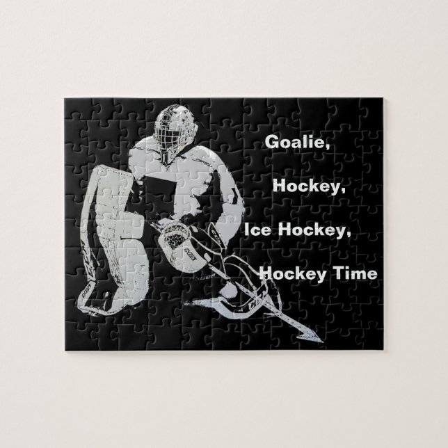 Torhüter - Eishockey Goalie Puzzle (Horizontal)