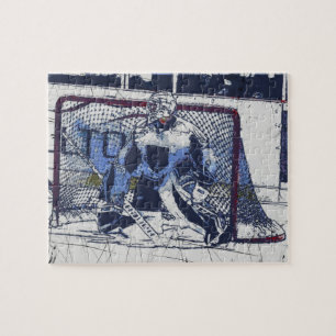 Torhüter - Eishockey-Goalie Puzzle
