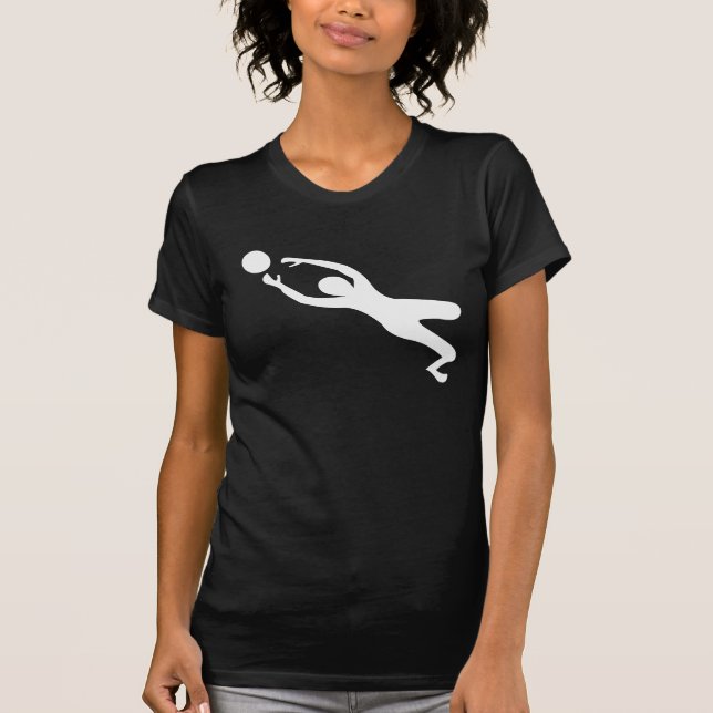 Torhüter - weiß T-Shirt (Vorderseite)