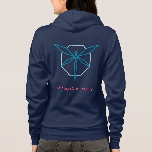 Tori G. Yoga Dragonfly Community Zip-Up Hoodie (Rückseite)