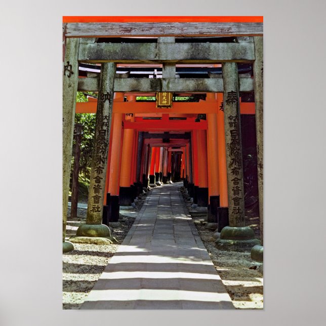 Torii Gates - Kyoto, Japan, Asien Poster (Vorne)