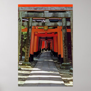 Torii Gates - Kyoto, Japan, Asien Poster