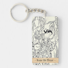 Torii Kiyomasu japanische Damentinte der Schlüsselanhänger