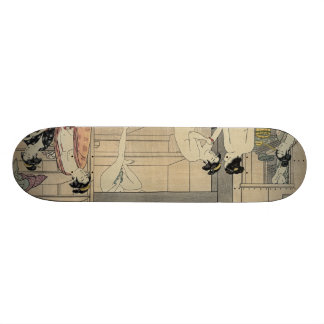 Torii Kiyonaga Badeanstaltfrauen Skateboard
