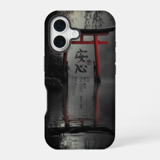 Torii Ruhe: Seelenfrieden in der Reflexion iPhone 16 Hülle