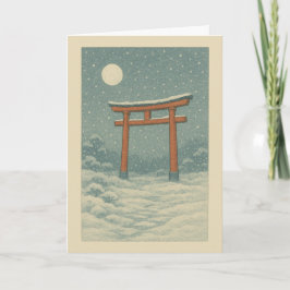 Torii Snow Christmas Card Feiertagskarte