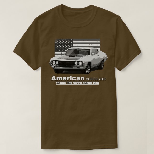 Torino 429 Super Cobra American Muscle 60er 70er O T-Shirt (Design vorne)