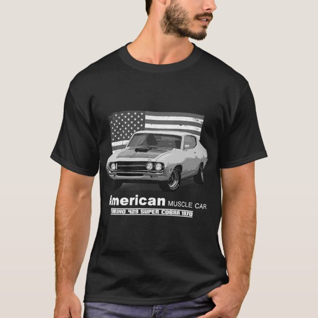Torino 429 Super Cobra American Muscle Car 60er 70 T-Shirt (Vorderseite)