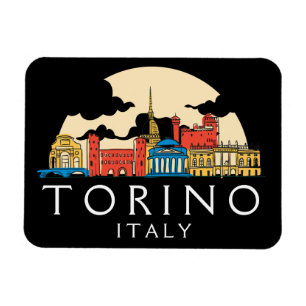 Torino Italien Vintage Stadt Magnet