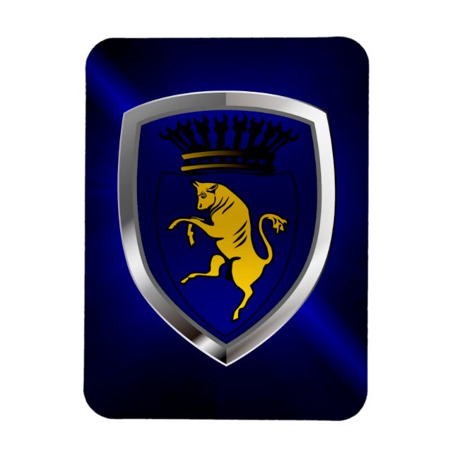 Torino Mettalic Emblem Magnet (Vertikal)