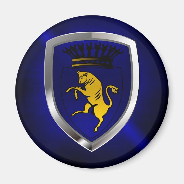 Torino Mettalic Emblem Magnet (Vorne)