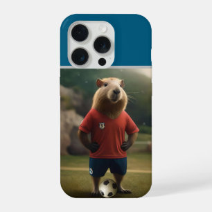 "Torjäger-Capybara: Der ultimative Fußballstar!" iPhone 15 Pro Hülle