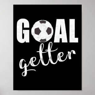 Torjäger Fußballspieler Sportteams Fußballgeschenk Poster