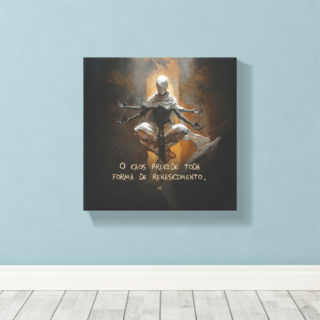 Tormenta (com frase) leinwanddruck (Insitu (Holzboden))