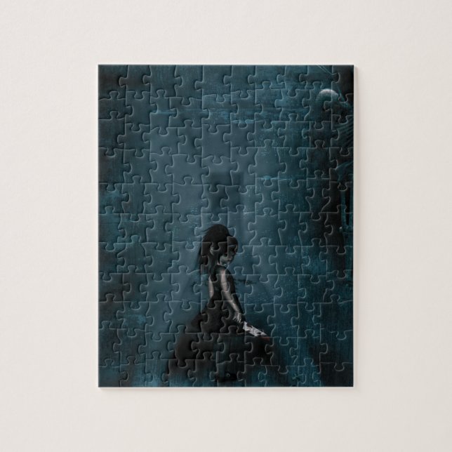 Tormented Gothic Girl Puzzle (Vertikal)