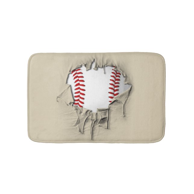 Torn Baseball Badematte (Vorderseite)