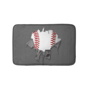 Torn Baseball Badematte